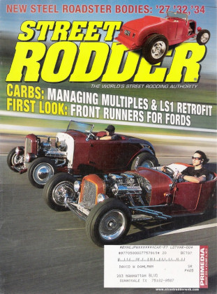 STREET RODDER 2005 AUG - NEW WOOD FOR A 28 FORD WOODIE PANEL, CARBS + LS1